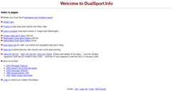 Desktop Screenshot of dualsport.info